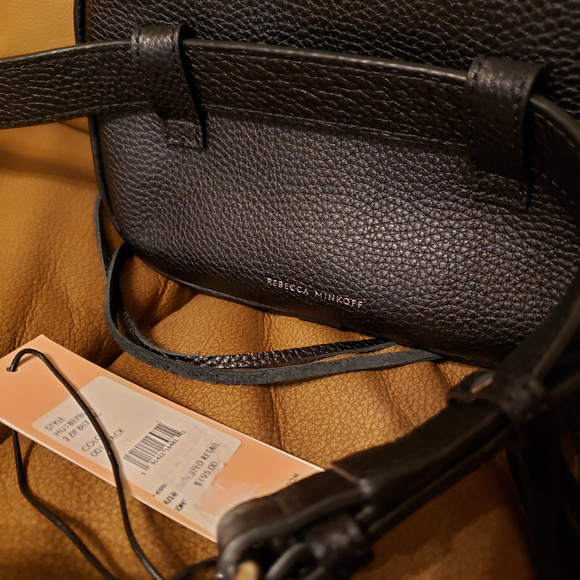 NWT Rebecca Minkoff 3 Zip Leather Belt Ba - Picture 7 of 8